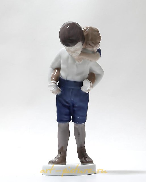 The translation of the text is: "Rider. Denmark, Copenhagen, Bing & Grondahl."