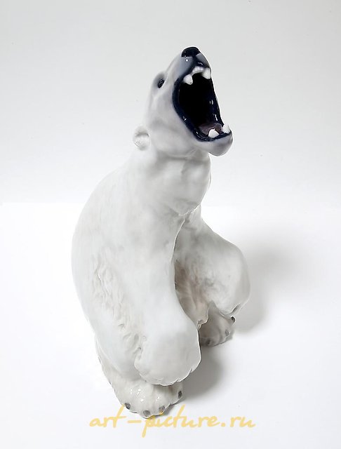 白色北极熊。丹麦，哥本哈根，皇家哥本哈根，1898-1923年。