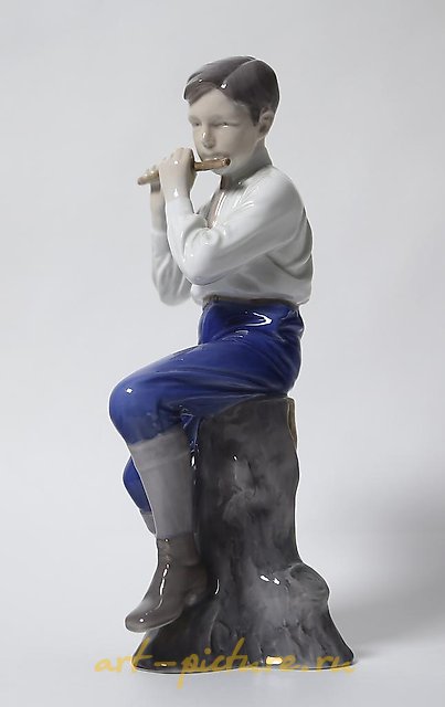 Flutist. Denmark, Copenhagen, Bing & Grondahl