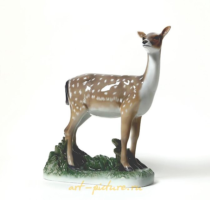 Young roe deer. Denmark, Copenhagen, Royal Copenhagen.