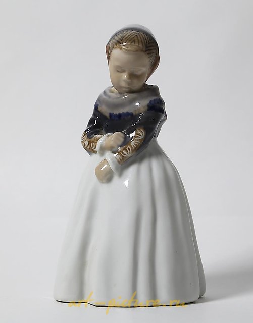 "Amager girl. Denmark, Copenhagen, Royal Copenhagen."