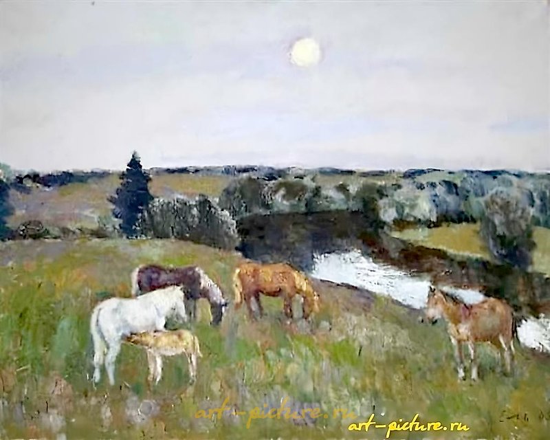 У Днепра. Холст, масло. 72 х 92 см