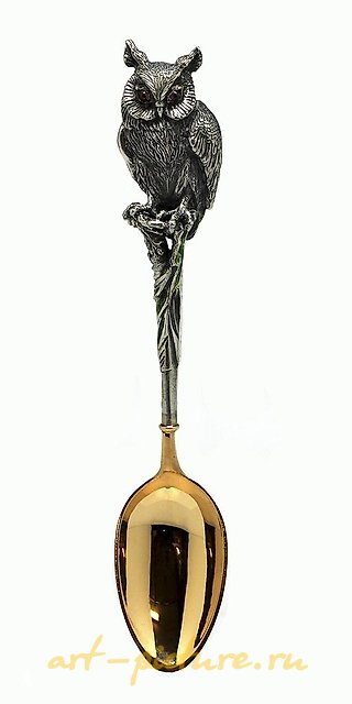 洛基·瓦列里亚·戈罗瓦诺娃的勺子。勺子猫头鹰。