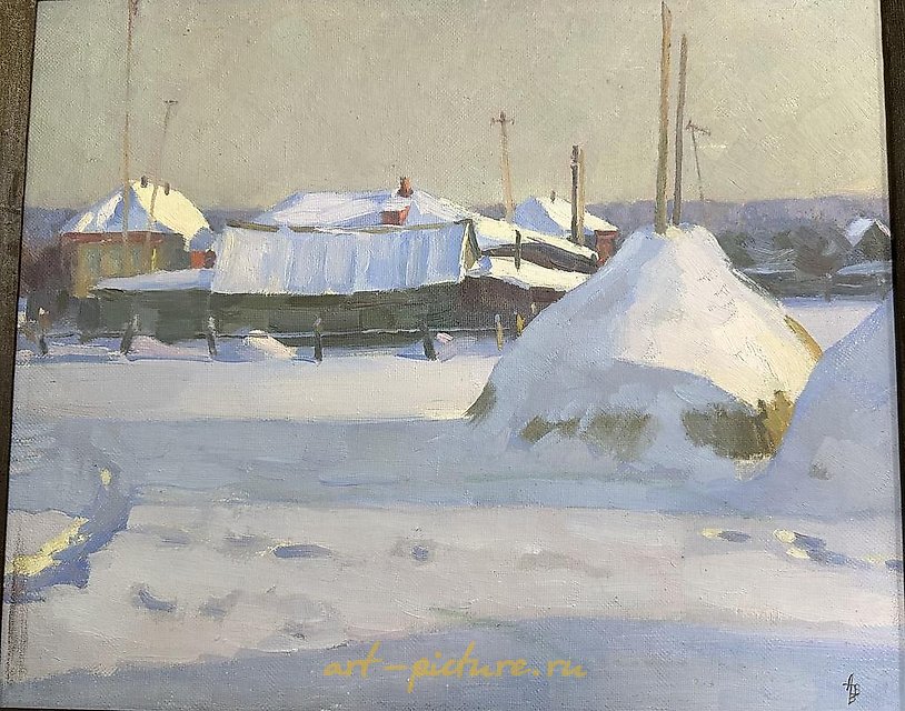 The translation of "На задворках" из серии моя деревня is "In the Backyards" from the series My Village.