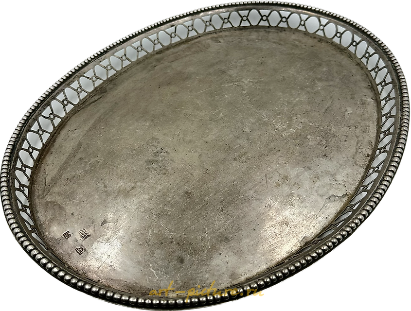银色托盘，俄式风格，18世纪，1758年