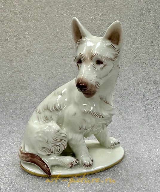 Porcelain figure "Scottish Terrier". Rosenthal Theodor Karner