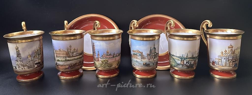 "Tea pair Types of Moscow workshop of Bystritskaya"