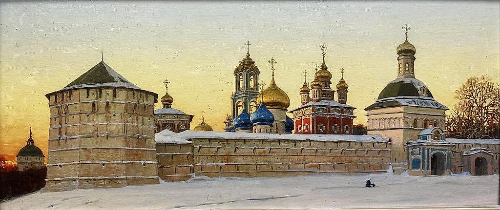 尊敬的三一圣 Sergiev Lavra 叶甫什金·谢尔盖