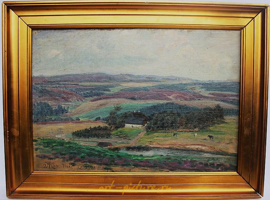 Arnold Krogh. The Summer Villa Vrads in the Danish Wilderness. Vrads 1920 with a dedication to Axel Berg.