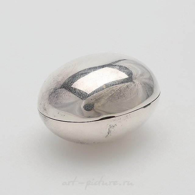 "Silver pillbox, W.A. Bolin"