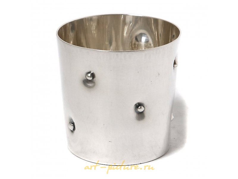 Дизайнерский серебряный стакан. Швеция, W.A. Bolin.