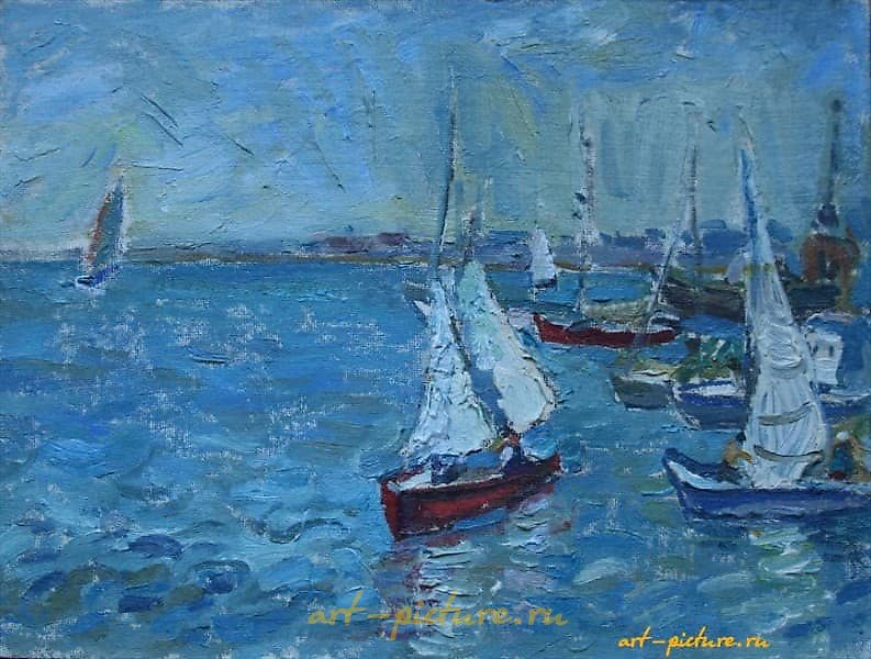 Montenegro. Cardboard, oil. 28 x 36 cm.