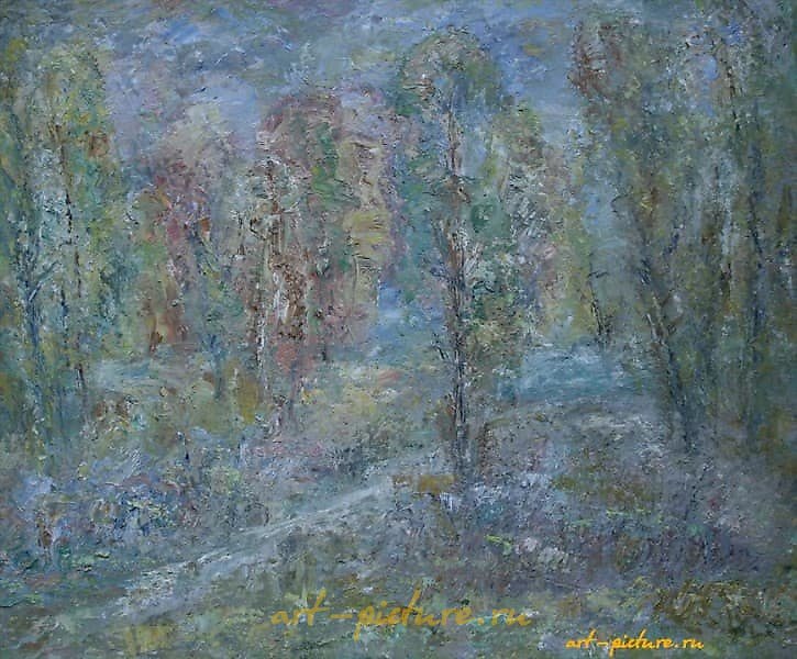 September. Cardboard, oil. 48 x 58 cm.