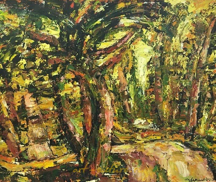 通过松树的道路