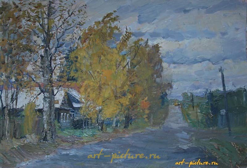 Autumn. The road to Podol.