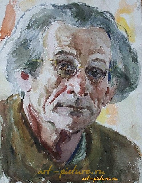 Self-portrait. Cardboard, oil. 38 x 30 cm.