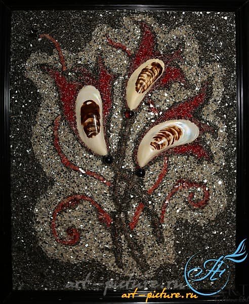 "Lilies for the Jester Mosaic on Glass"