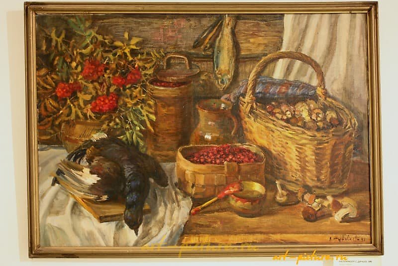 Still Life with Game, canvas, oil.