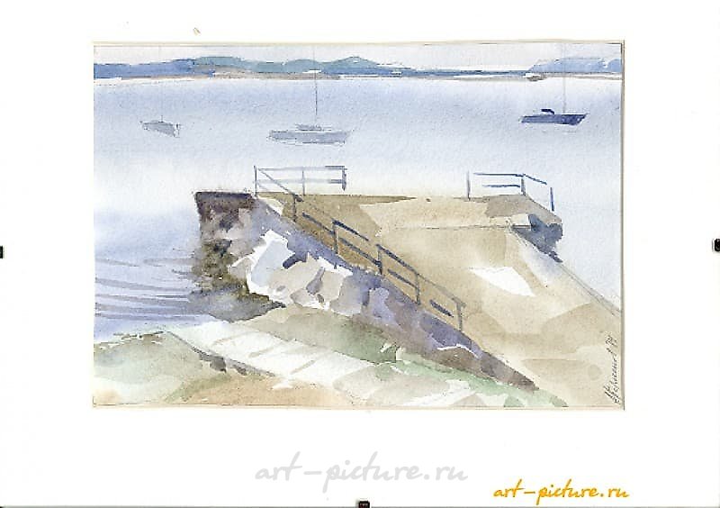 The translation of "ПИРС акварель" into English is "PIERS watercolor."