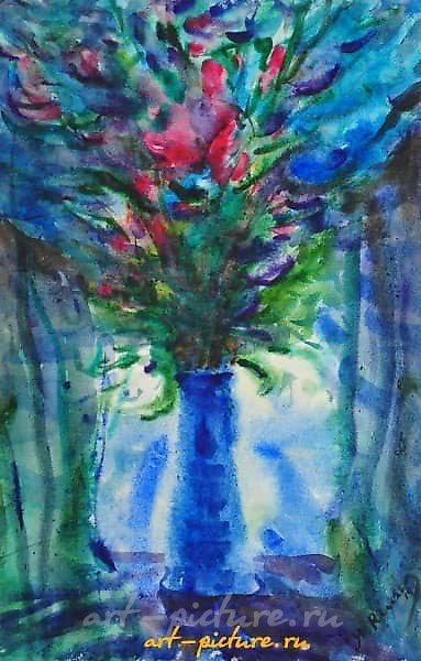 Bouquet Paper, watercolor.