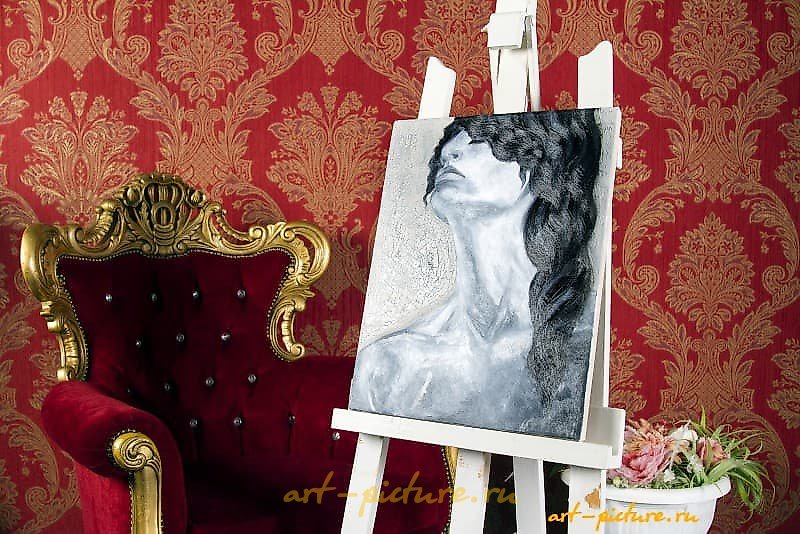 "Pleasure" Oil, acrylic, canvas on stretcher.