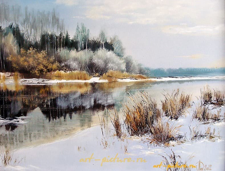 三月 油画，画布