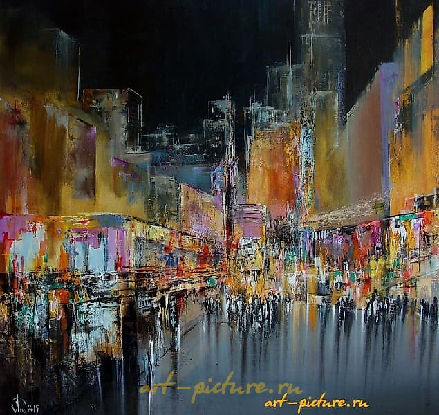 The translation of "Палитра Неона масло, холст" into English is "Neon Palette oil, canvas."