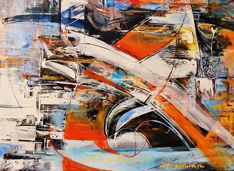 The translation of the text "Утюжение реальности масло, холст" is "Ironing of reality oil, canvas."