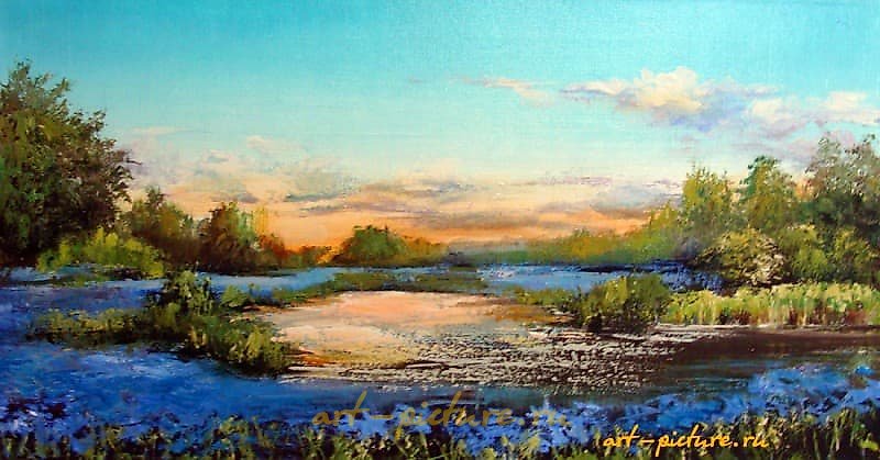 瓦西里科夫的田野 油画，画布