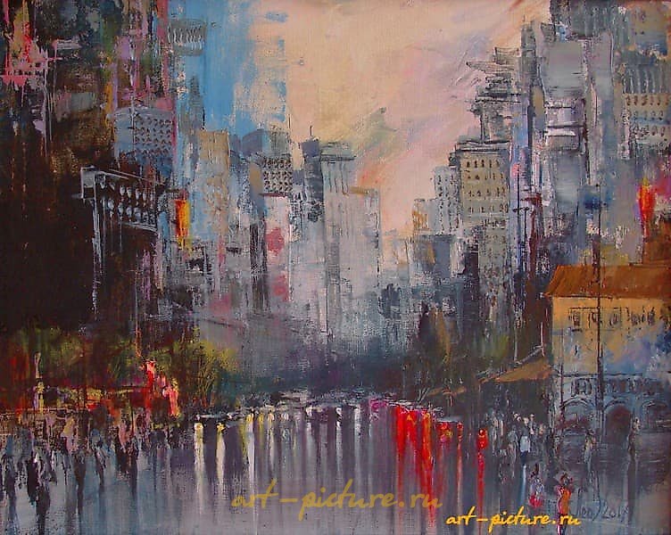 城市日常 亚克力，画布