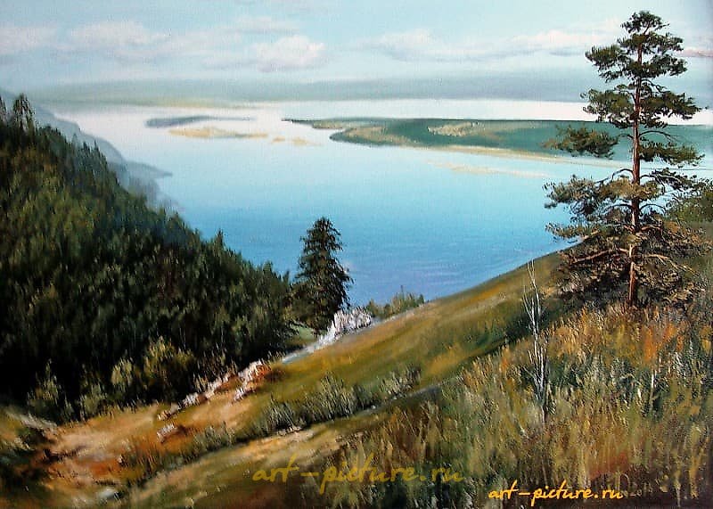 The translation of "Стрельная гора масло, холст" into English is "Shooting Mountain oil, canvas."