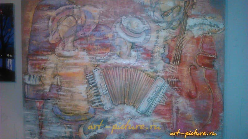 The translation of "Tango pasion масло ,холст" into English is "Tango passion oil, canvas."