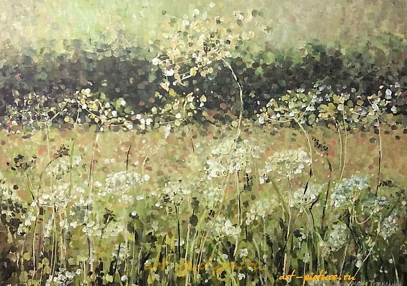 我的宽广领域 画布，丙烯