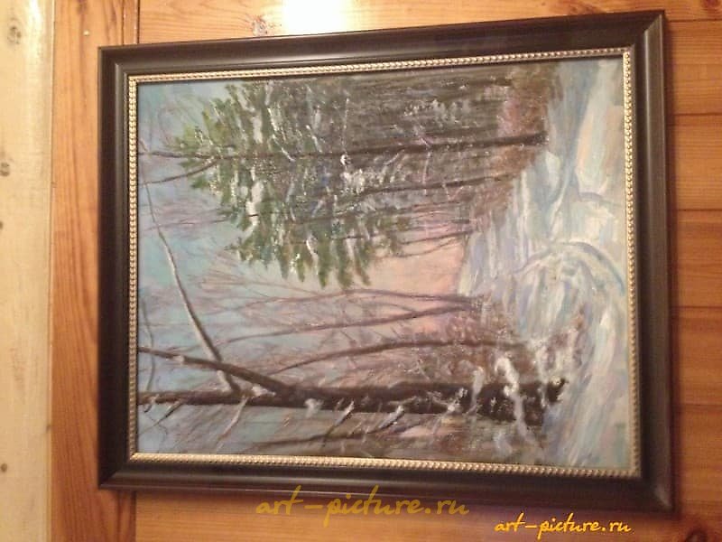 冬季的奥尔加利特，油。