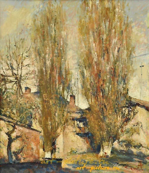 The text "Август х м" translates to "August x m" in English.