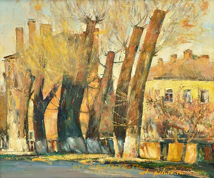 "At sunset of the day"