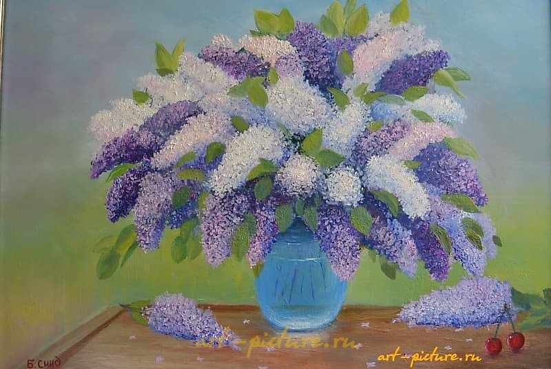 温柔的丁香 油画