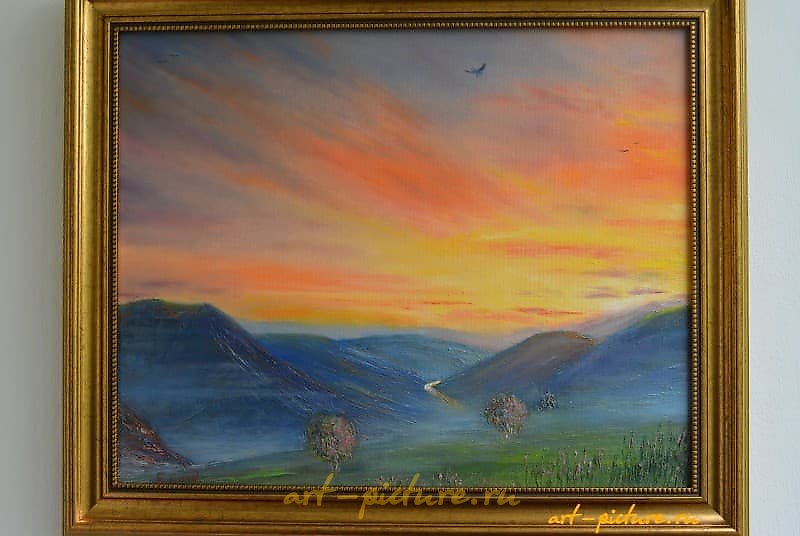 The translation of "вечерний полет холст масло" into English is "evening flight canvas oil."