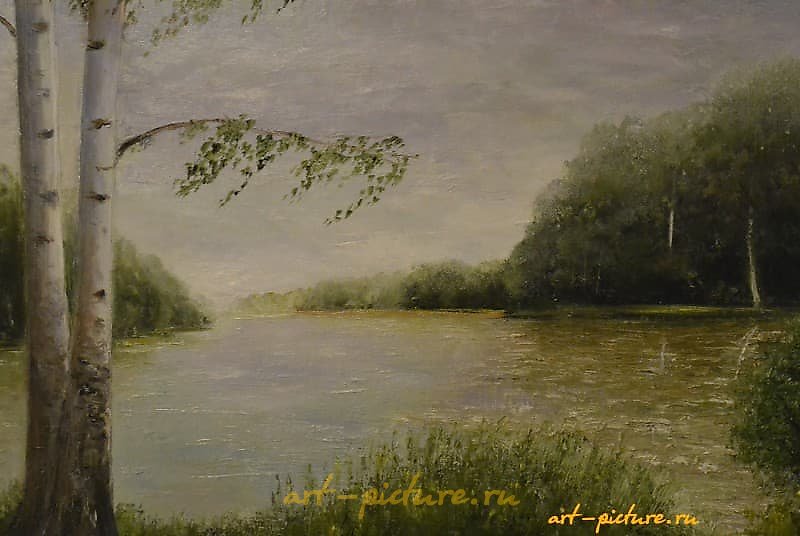 "En plein air in Sestroretsk, oil on canvas"