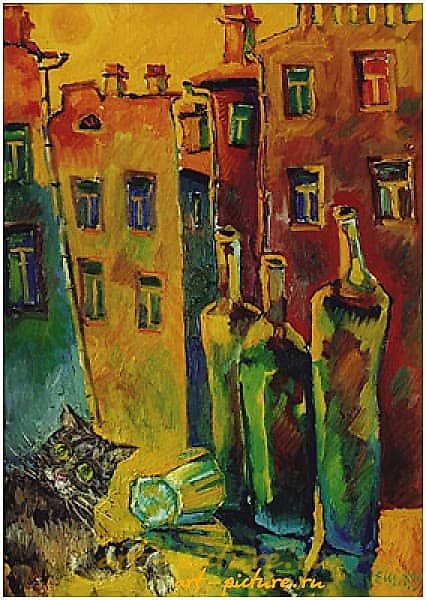 晚间素描 布面油画