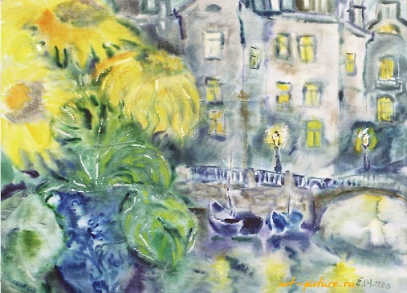 "Sunflowers on the Aquariel Embankment"