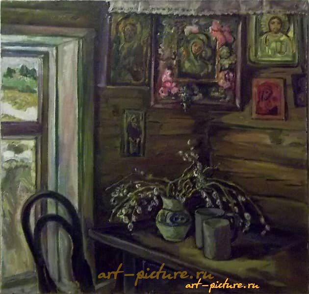 In the village of Katishi, butter, canvas.