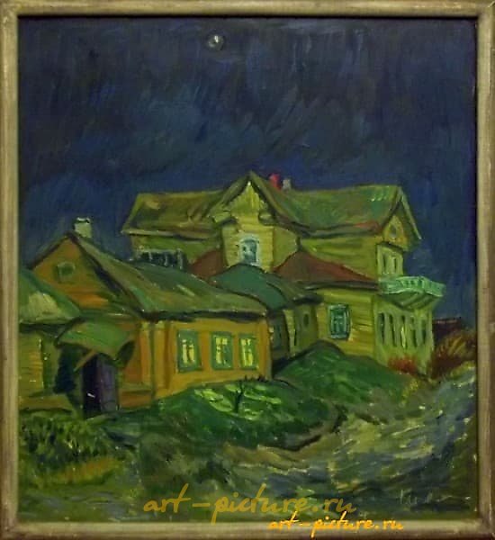 "Late Evening, oil on canvas"