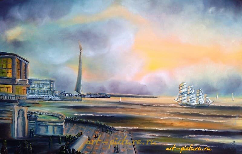 Sevastopol. Art bay canvas/oil.