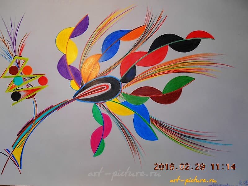 The Iris flower - a symbol of fidelity, paper, pencil.