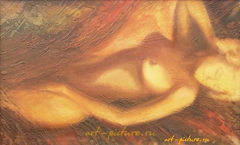 The translation of "Сон масло, холст" into English is "Dream oil, canvas."