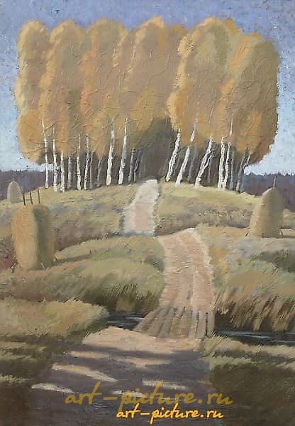 "Autumn oil, canvas"