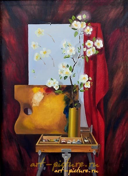 节日静物 油画，画布