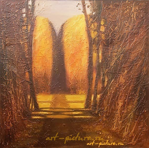 The translation of "Просека-3 масло, холст" into English is "Proseka-3 oil, canvas."