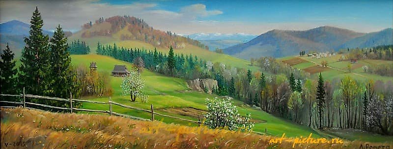 The translation of "Весенний мотив Масло" into English is "Spring Motif Oil."